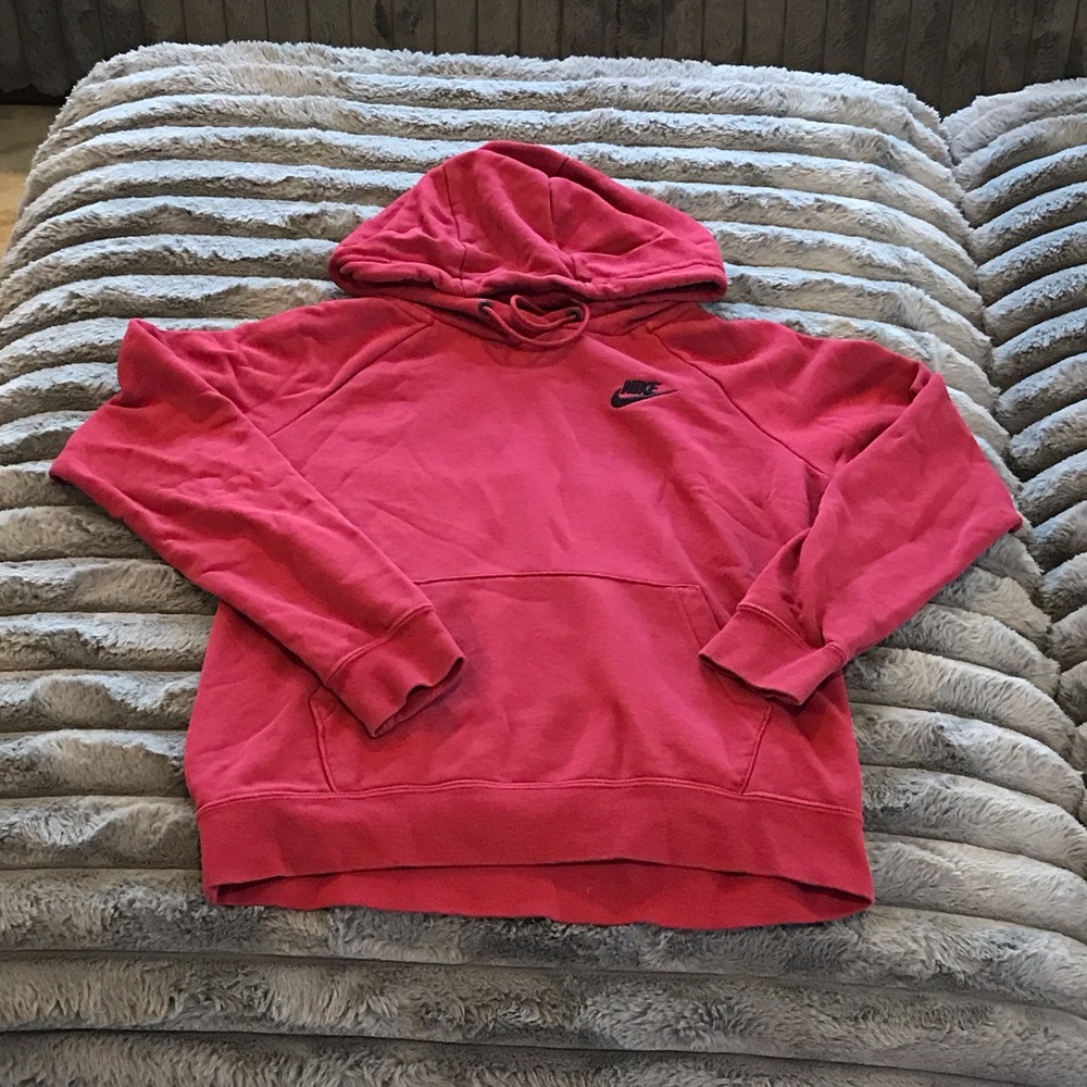 Nike Red Hoodie with Logo